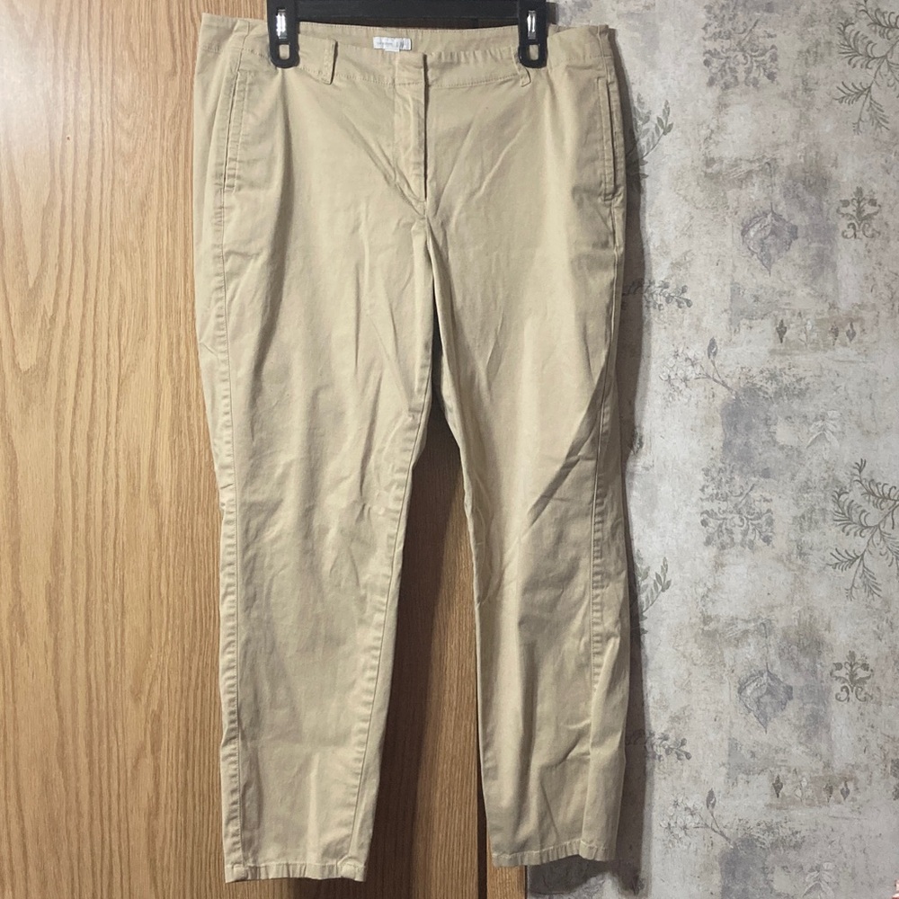 J. Jill Women’s Size 14 Live-in Chino Tan Pants GUC